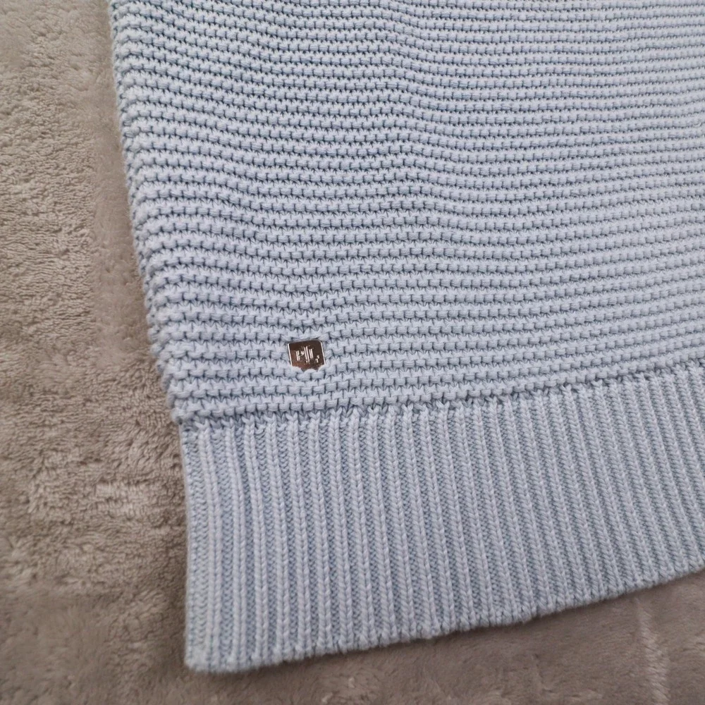 Lauren Ralph Lauren Knit Women's‎ Medium Long Sleeve Sweater Blue Boat Neck
